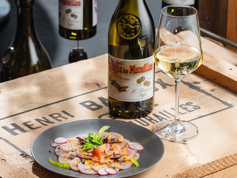 Accord mets vins poisson avec Aigle les Murailles de la Maison Henri Bdaoux.